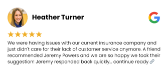 Afore Google Review Template