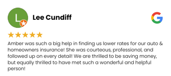 Amber Goff Insurance Review from Lee